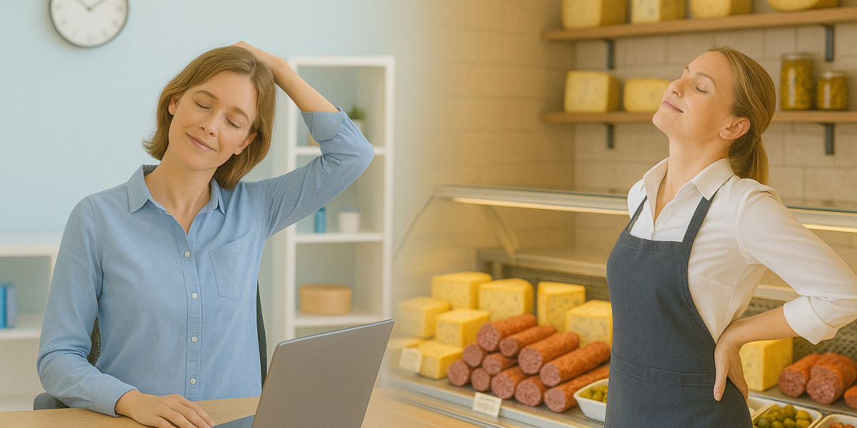 Fit statt verspannt: So bleibt dein Rücken stark – im Büro und an der Theke!