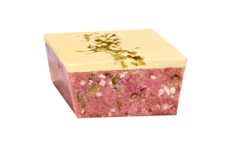 Rindfleisch mit Senf-Frischkäse-Topping