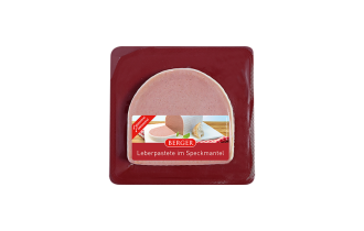 Leberpastete im Speckmantel