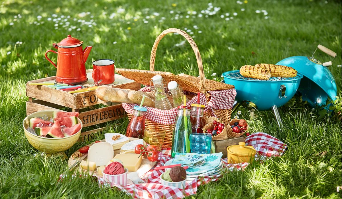 Genuss im Grünen: Familienfreude bei einem gemeinsamen Picknick im Sonnenschein